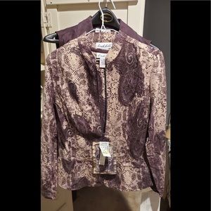 NWT 4 pc pant set faux suede 12